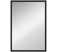 HOMCOM Decorative Rectangular Wall Mirror, 70 x 50 cm Wall-Mounted Bathroom Mirror for Living Room, Bedroom, Hallway, Black