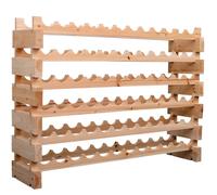 Homcom 72-Bottle Wine Rack | Wooden Wine Rack