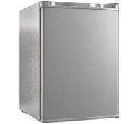 HOMCOM 73 L Mini Fridge with Chiller Box, Single Door Compact Refrigerator, Adjustable Thermostat, Reversible Door, Grey