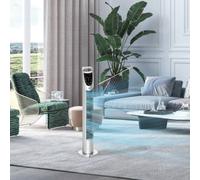 HOMCOM 31" Oscillating Tower Fan with Remote Control, 7.5H Timer, 3 Speed 3 Modes, Electric Floor Standing Cooling Fan for Home Bedroom Office, Silver