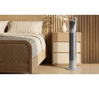 HOMCOM 78.5cm Oscillation Tower Fan with Remote Control : White