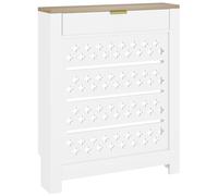 HOMCOM 78 x 19 cm Minimal Radiator Cover, with Drawer - White