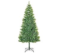 Homcom 7Ft Artificial Christmas Tree Metal Stand Home Decoration Gift In Green Green