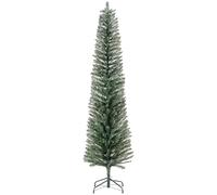 HOMCOM 7 Foot Artificial Pencil Christmas Tree With Branches, Green, Green