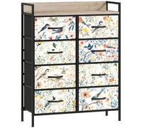 HOMCOM 8-Drawer Chest of Drawers - White