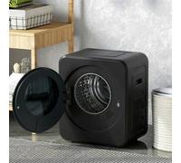(Black) HOMCOM 800W Compact Dryer Machine, 4kg Small Vented Tumble Dryer