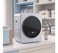 HOMCOM Vented Tumble Dryer 4kg Wet Laundry/2.5kg Dry Capacity 800W Silver