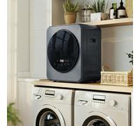 HOMCOM 800W Compact Dryer Machine, 4kg Small Vented Tumble Dryer - 48 x 44 x 57 cm - Tumble Dryer - Grey