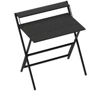 HOMCOM 81.5 cm Folding Computer Desk with Monitor Shelf - Black