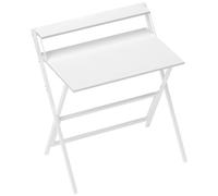HOMCOM 81.5 cm Folding Computer Desk with Monitor Shelf - White