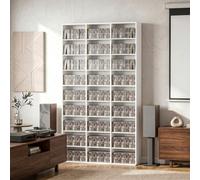HOMCOM 835 CD/500 DVD Storage Unit, Blu-ray Media Storage Shelf, White