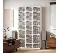 Homcom 835 Cd/500 Dvd Storage Unit, Blu-Ray Media Storage Shelf, White White