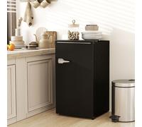 HOMCOM Under Counter Fridge 85L - Retro Freestanding Refrigerator with Chill Box, White