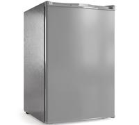 HOMCOM 85L Mini Freezer Countertop, Compact Freestanding Upright Freezer with Reversible Door, Removable Glass Shelves, Grey
