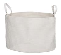 Homcom 88L Cotton Rope Laundry Basket With Handles For Pillows Clothes Cream, Cream