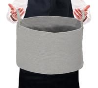 Laundry Hamper Collapsible Washing Bin for Blankets Towels HOMCOM Grey Large
