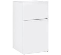 HOMCOM 88L Under Counter Fridge Freezer with 5-Setting Thermostat,