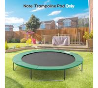 HOMCOM 8FT Replacement Trampoline Pad Thick Foam Safety Spring Cover Bounce Padding - Green