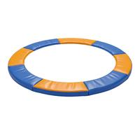 HOMCOM 8FT Trampoline Spring Cover, Plastic Trampoline Pad Replacement Safety Guard, Yellow and Blue