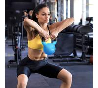 HOMCOM Kettlebell, 8kg Kettle Bell with Non-Slip Handle for Home Gym Weight Lifting and Strength Training, Blue