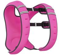 HOMCOM 8KG Weighted Vest with Adjustable Straps, Pocket, Reflective Strips - Pink - 40L x 35W cm