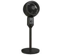 HOMCOM 9" Pedestal Fan, 70° Oscillation 90° Vertical Tilt Oscillating Air Circulator with 3 Speeds, Standing Fan for Home Office, Bedroom, Black