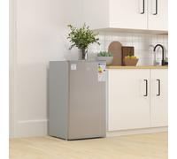 HOMCOM 91 Litre Under Counter Fridge Freezer, Small Fridge Freestanding with Chiller Box, Adjustable Thermostat, 47.5cm Wide, Grey