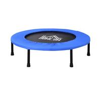 HOMCOM 91cm Fitness Trampoline Exercise, Max Load 100 KG, Blue Black