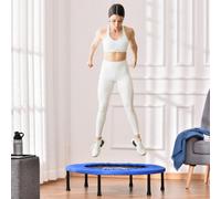 Homcom 91Cm Fitness Trampoline Exercise, Max Load 100 Kg, Blue Black