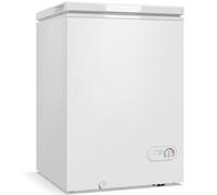 HOMCOM 91L Freestanding Chest Freezer with Removable Storage Basket, Chest Freezer with Mechanical Temperature Control, White