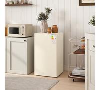 HOMCOM 91L Freestanding Under Counter Fridge Beige