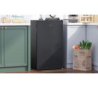 HOMCOM 800-129V70Bk 91L Freestanding Under Counter Fridge - Black, Black