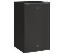 HOMCOM 91L Freestanding Under Counter Fridge with Lock - Black - 47.5cm x 44.2cm x 84cm