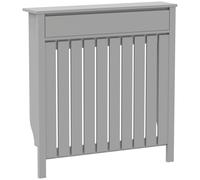 HOMCOM 93 x 88.5cm Rustic-Look Radiator Cover - Grey