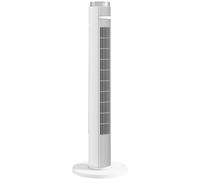 HOMCOM 96 cm Tower Fan with WiFi App Control, Standing Floor Fan with 3 Speed 4 Modes, 12 Hour Timer and Night Light White