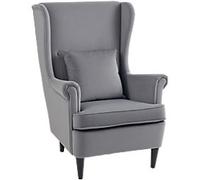 HOMCOM Accent Armchair Grey 120 kg 83B-271V70CG 750 x 830 x 1,040 mm