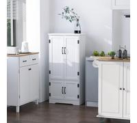 HOMCOM Accent Floor Storage Cabinet Kitchen Cupboard with 2 Large Doors