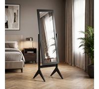 Homcom Adjustable Angle Full Length Mirror, Black