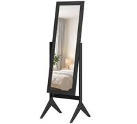 HOMCOM Adjustable Angle Full Length Mirror, Black HOMCOM Black
