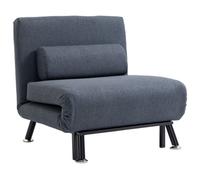 Homcom Adjustable Back Futon Sofa Chair - Dark Grey