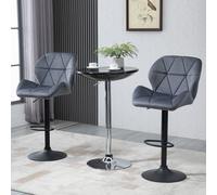 Homcom Adjustable Bar Stools Set of 2