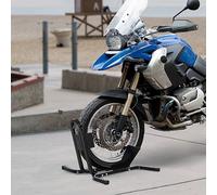 HOMCOM Adjustable Motorcycle Wheel Chock Motorbike Holder with Metal Frame