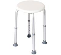 HOMCOM Bath Chair Shower Seat Safety Bathroom Elderly Aids Adjustable, White