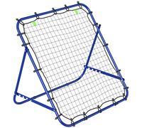 HOMCOM Adjustable Rebounder Net Kickback Target Goal for Teens Adults Training, Blue