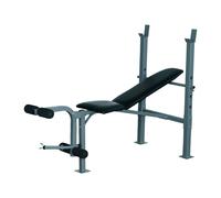 HOMCOM Adjustable Multi Gym Weight Bench Barbell Stand Chest Leg Abs Training in Black HOMCOM Black