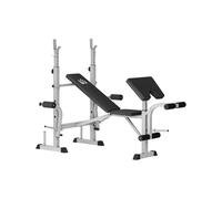 HOMCOM Adjustable Weight Bench with Squat Rack