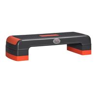 HOMCOM Aerobic Step, 10cm, 15cm & 20cm Height Adjustable Exercise Stepper for Exercise Workout, Nonslip Step Board Great for Home & Office, Grey and Red