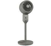HOMCOM Air Circulator Fan Pedestal Cooling Fan with 3 Speed and Carry Handle, 9 Inch, Grey