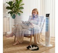 HOMCOM Air Cooler Ice Cooling Fan for Bedroom, Living Room, White HOMCOM White