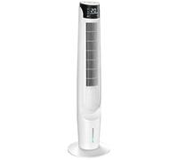 HOMCOM Air Cooler, Oscillating Ice Cooling Fan with 3 Speeds, 4 Modes, 12 Hour Timer, LED Display and Remote Control for Bedroom, Office, Living Room, White